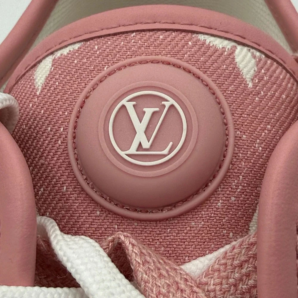 NEW Louis Vuitton Squad Ankle Sneaker Pink‎ Monogram Size 39 Luxury NWOB